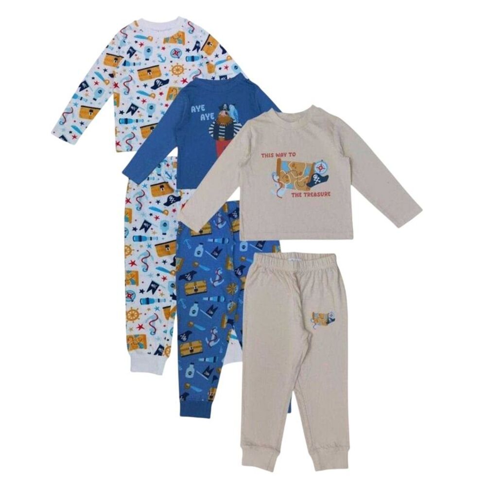 Star Childrens/Kids Long-Sleeved Long Pyjama Set / Multicolored